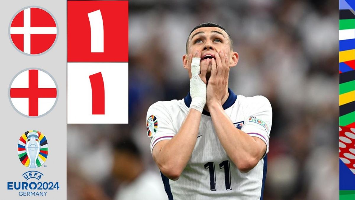 خلاصه بازی دانمارک 1-1 انگلیس