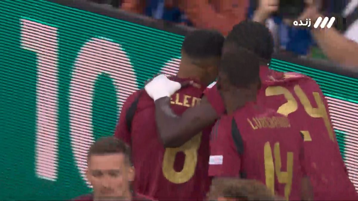 گل اول بلژیک به رومانی (یوری تیلمانس)