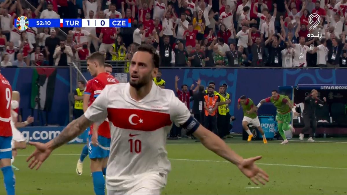 گل اول ترکیه به جمهوری چک (چالهان اوغلو)
