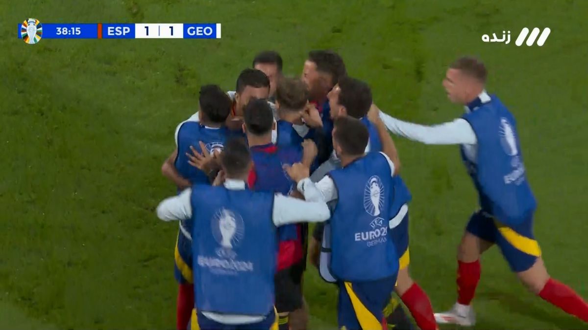 گل اول اسپانیا به گرجستان (رودری)