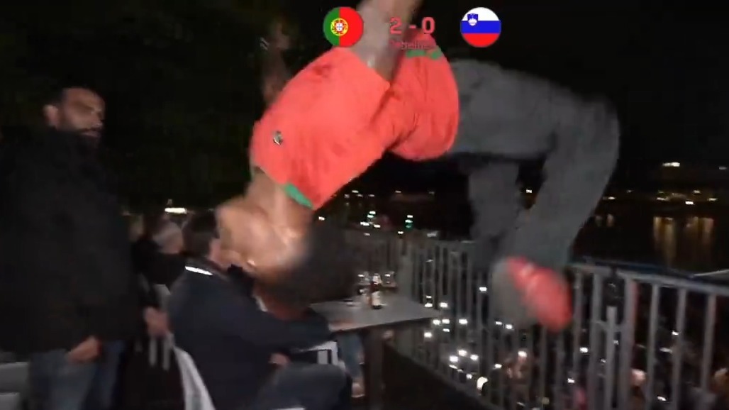 شادی جالب اسپید پس از پنالتی آخر پرتغال و صعود این تیم به 1/4 نهایی یورو 2024