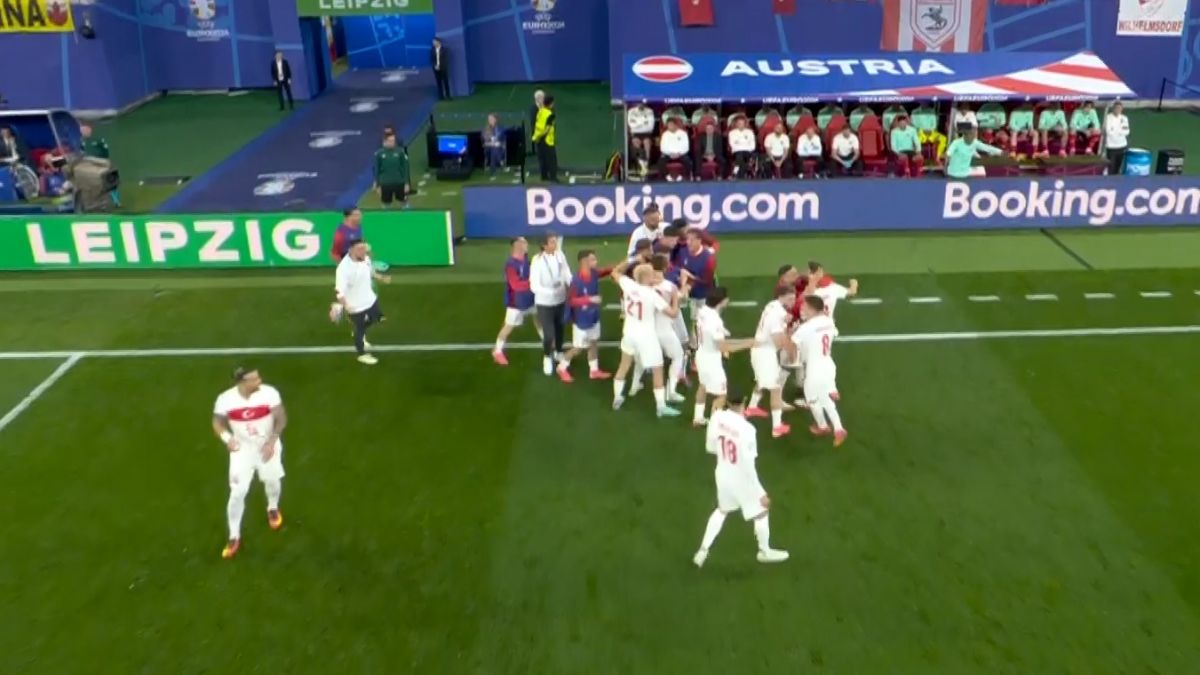 گل اول ترکیه به اتریش (دمیرال ثانیه 56)