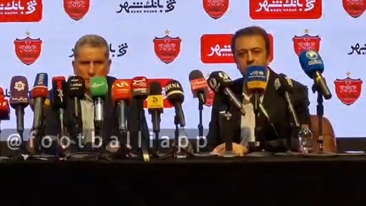 اختصاصی/ بخش پایانی صحبت های درویش و گاریدو در مراسم معارفه سرمربی جدید پرسپولیس