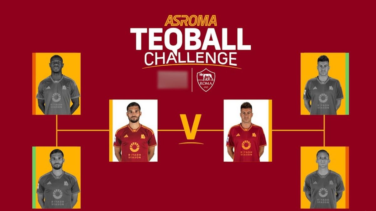 مسابقه جذاب و تماشایی فوتبال روی میز یا همان تک بال از بازیکنان آ اس رم