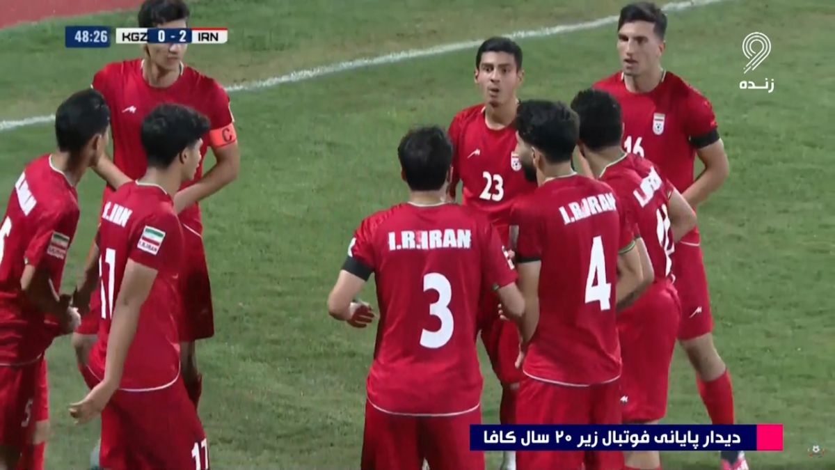 گل دوم جوانان ایران به قرقیزستان (دبل قندی پور)