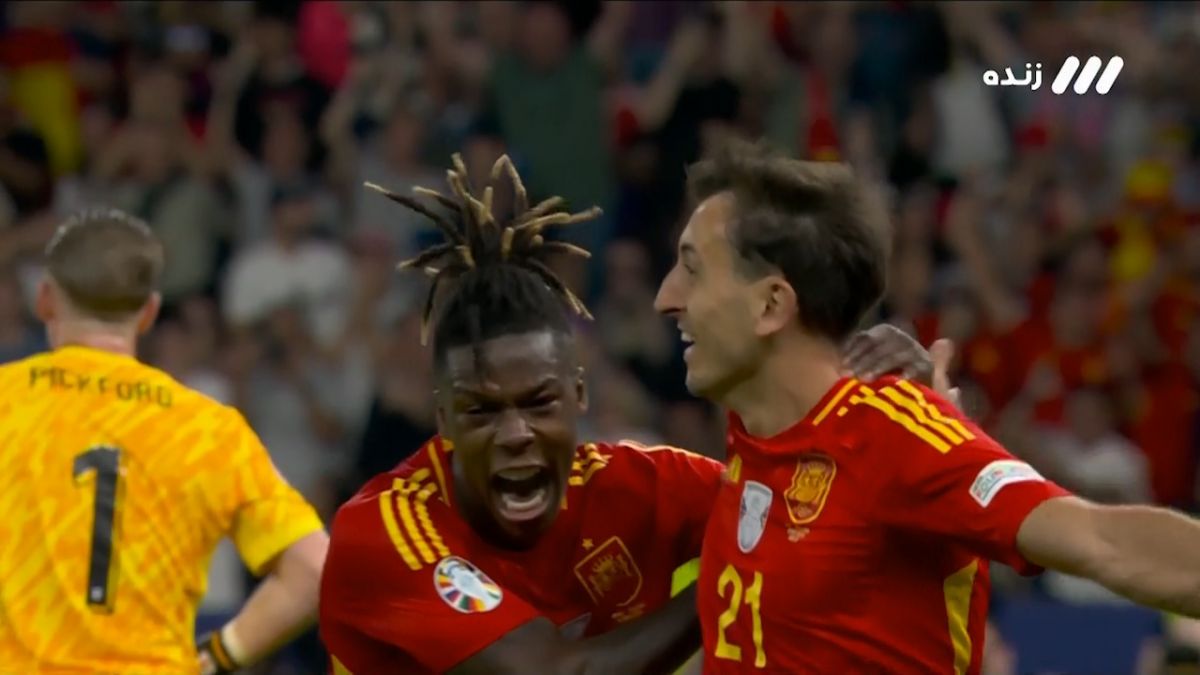 گل دوم اسپانیا به انگلیس (اویارزابال)