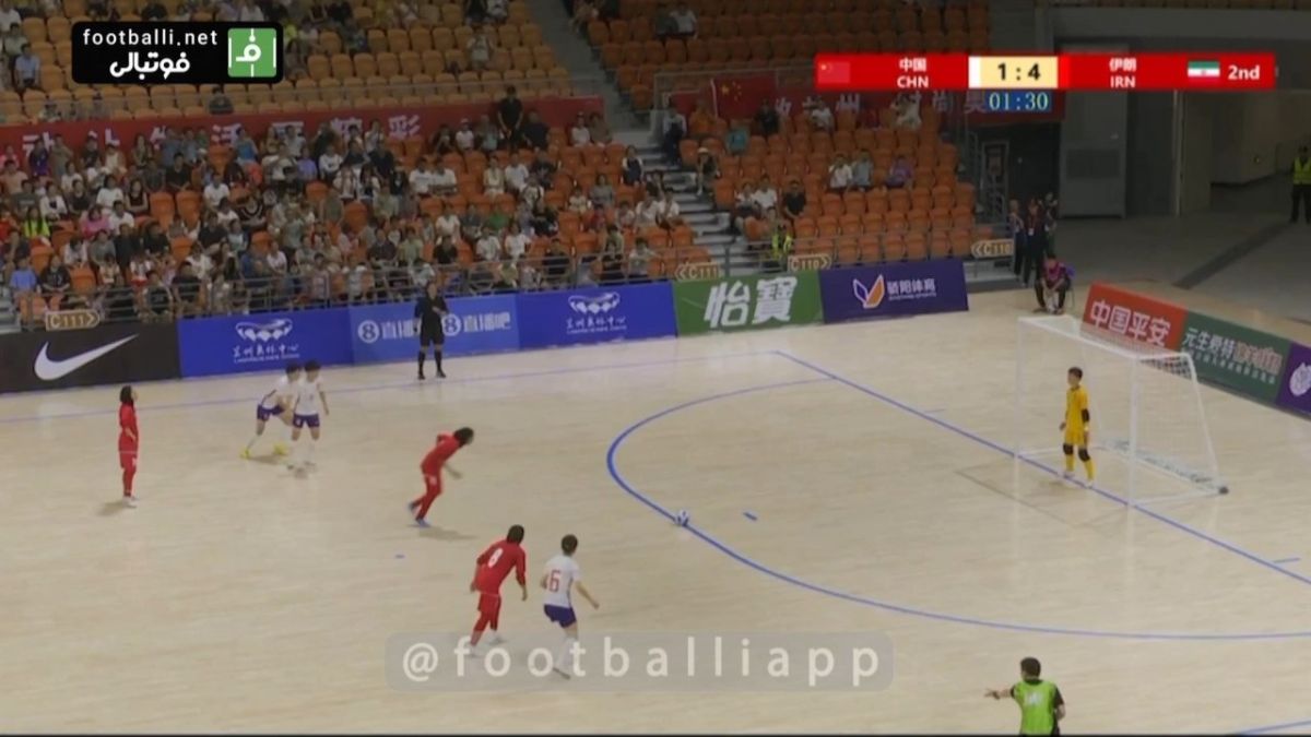 گلهای بازی فوتسال زنان ایران 5-1 چین
