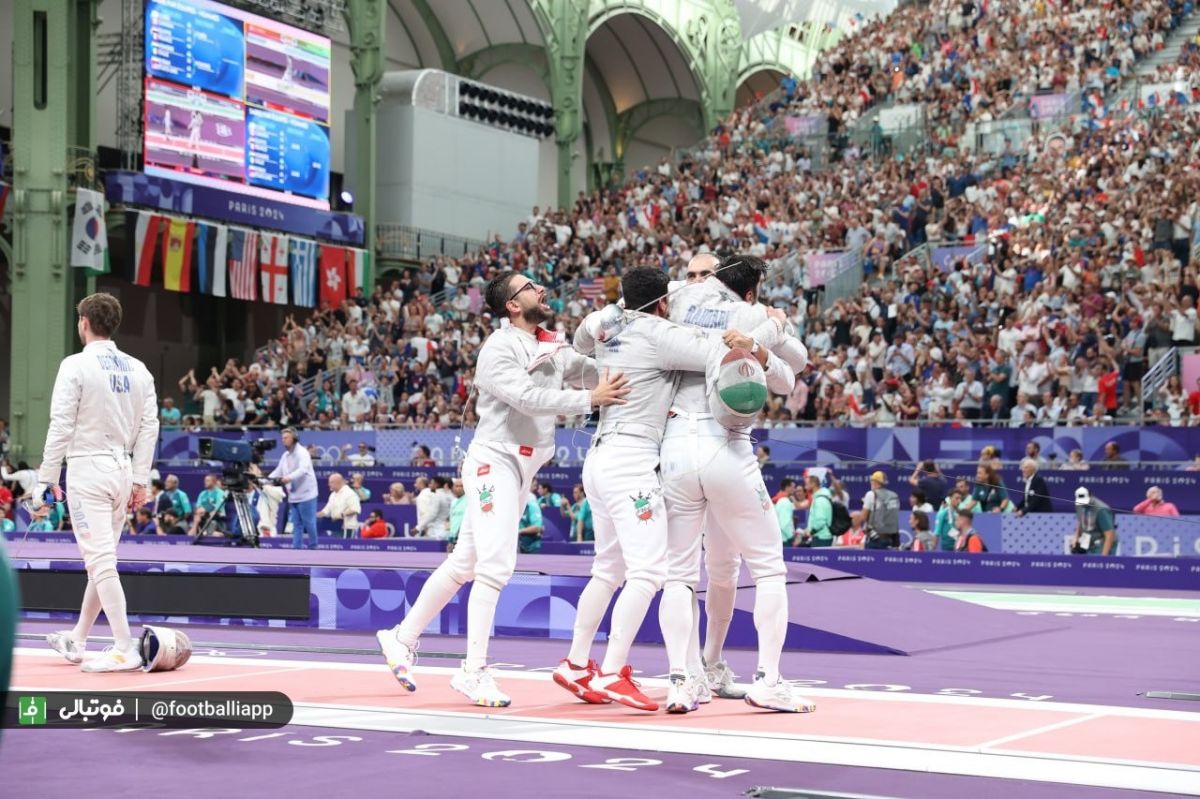 المپیک 2024 پاریس| صعود سابریستهای ایران به نیمهنهایی با شکست آمریکا