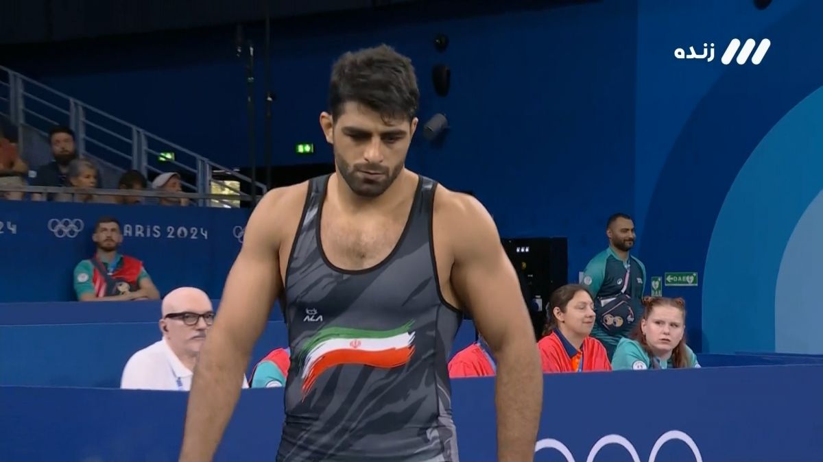 المپیک 2024/ پیروزی محمدهادی ساروی مقابل حریف قرقیزستانی و رسیدن به نیمه نهایی