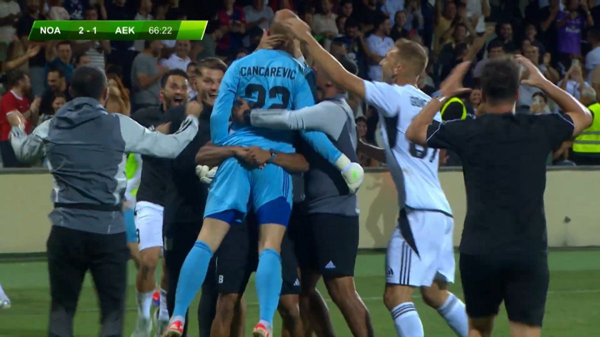 سوپرگل تماشایی دروازهبان نوآ به آاک آتن