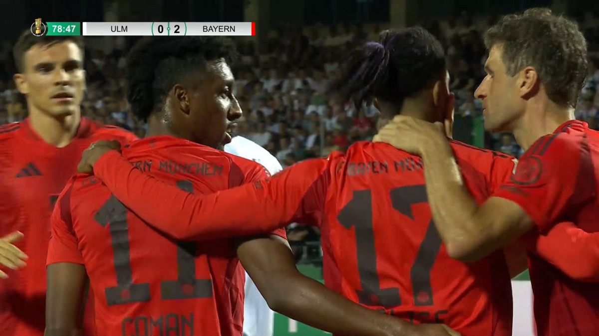 گل سوم بایرن مونیخ به اولم (کینگزلی کومان)