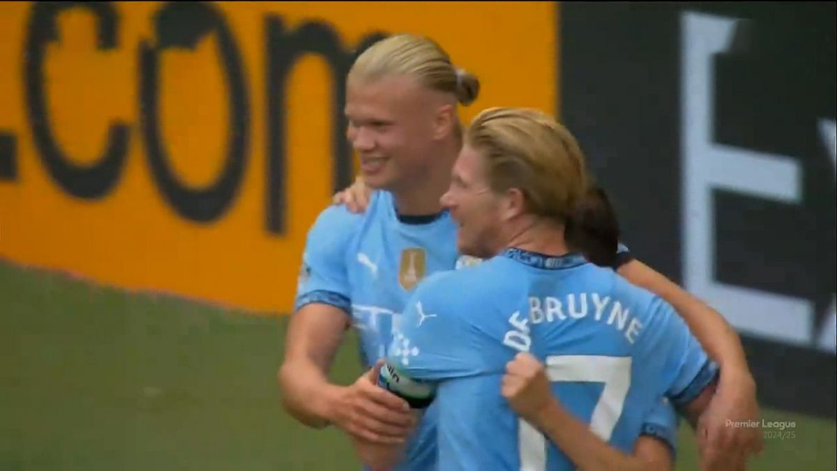 گل اول منچسترسیتی به چلسی (هالند)