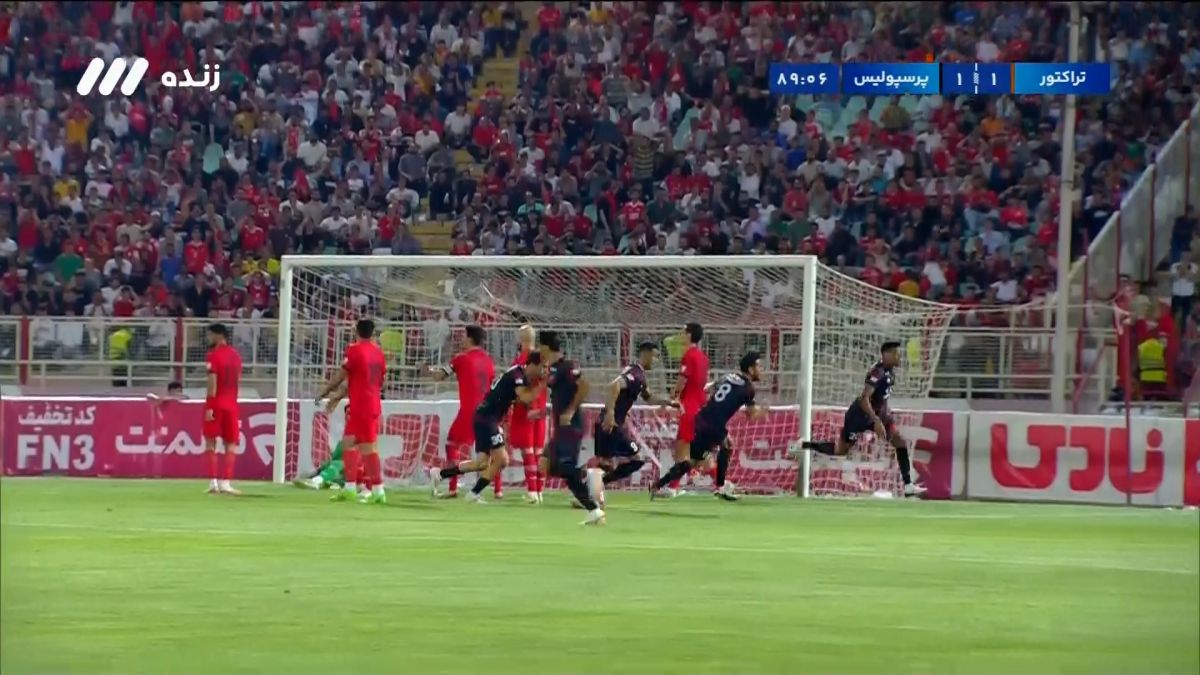 گل اول پرسپولیس به تراکتور (ایوب العملود)