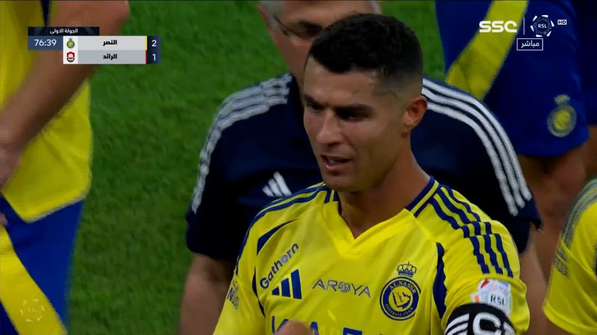 گل مردود کریستیانو رونالدو مقابل النصر به دلیل آفساید