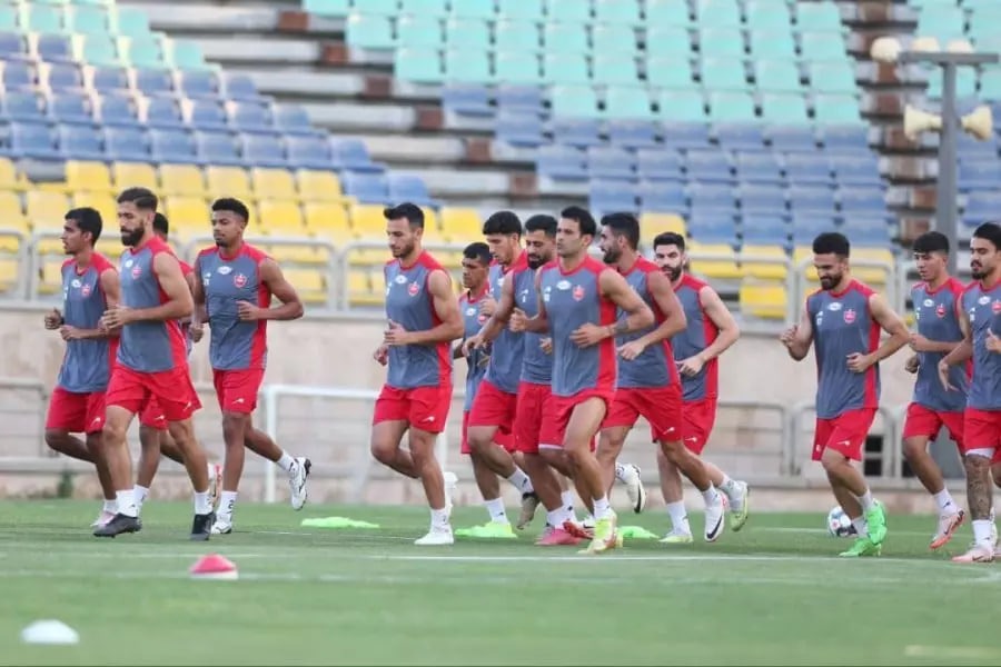 ریکاوری و تمرین پرسپولیسیها در ورزشگاه شهید کاظمی