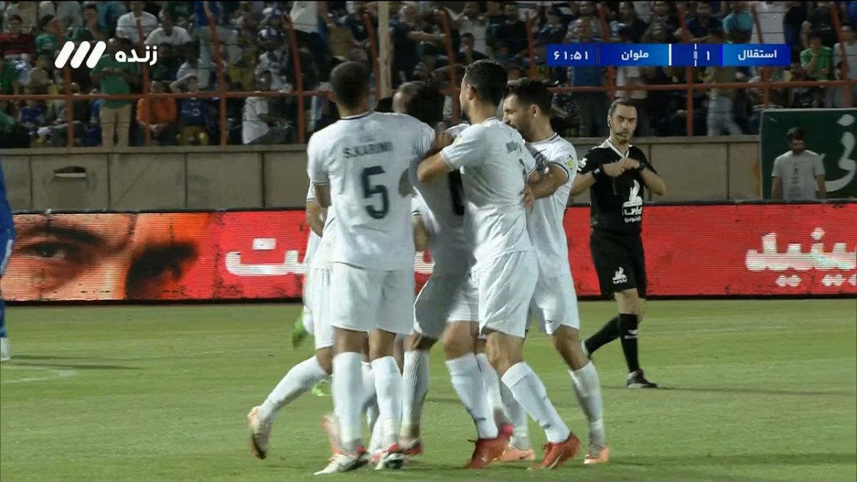 گل دوم ملوان به استقلال (رضا جعفری) / حرکت زیبای محمد عمری