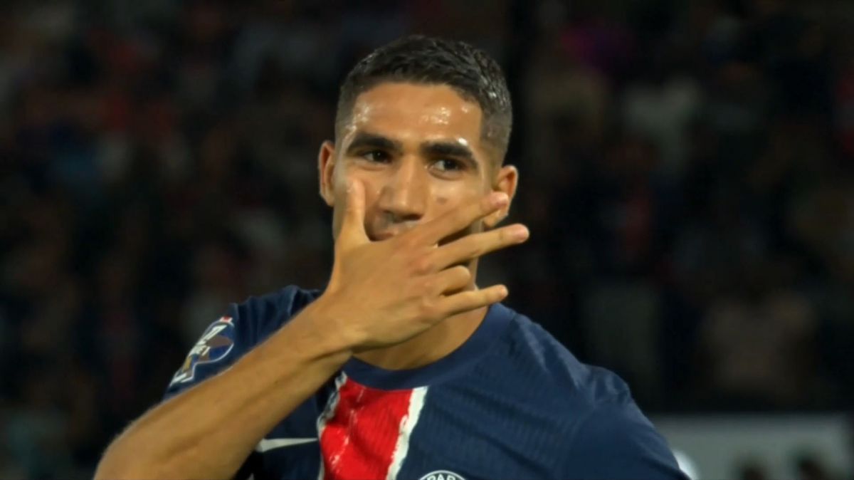 گل چهارم پاری سن ژرمن به مون پلیه (اشرف حکیمی)