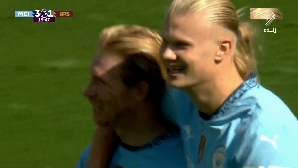 گل سوم منچسترسیتی به ایپسویچ (دبل هالند)