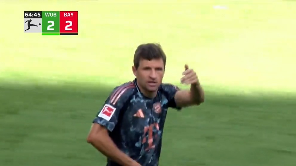 گل دوم بایرن مونیخ به وولفسبورگ (گل به خودی)