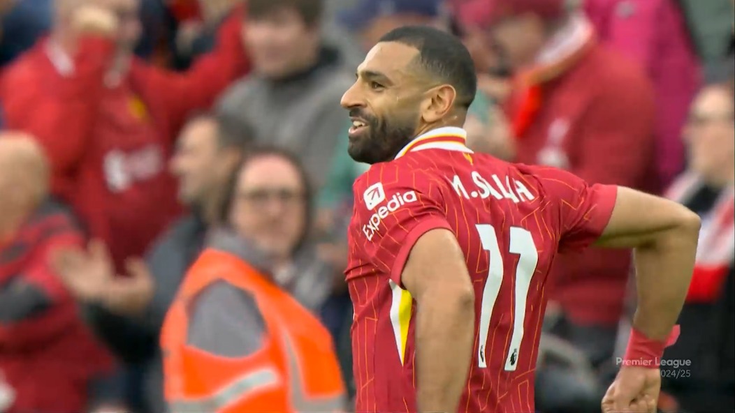 گل دوم لیورپول به برنتفورد (محمد صلاح)