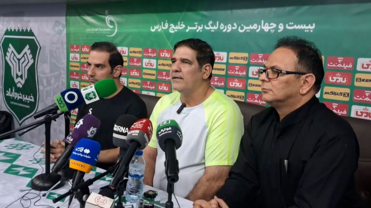 اختصاصی/ نشست خبری قبل از دیدار خیبر - ذوب آهن