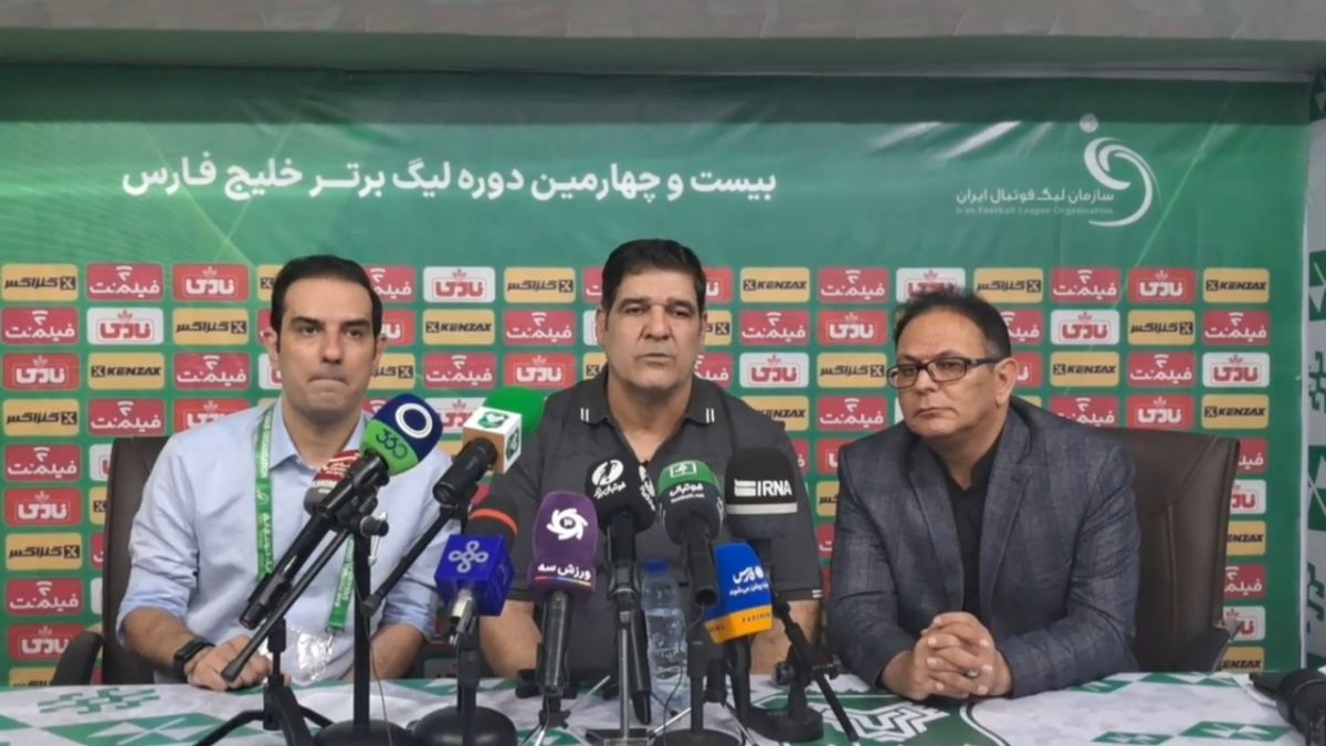 اختصاصی/ کنفرانس خبری مهاجری و ربیعی پس از تساوی خیبر و ذوب آهن