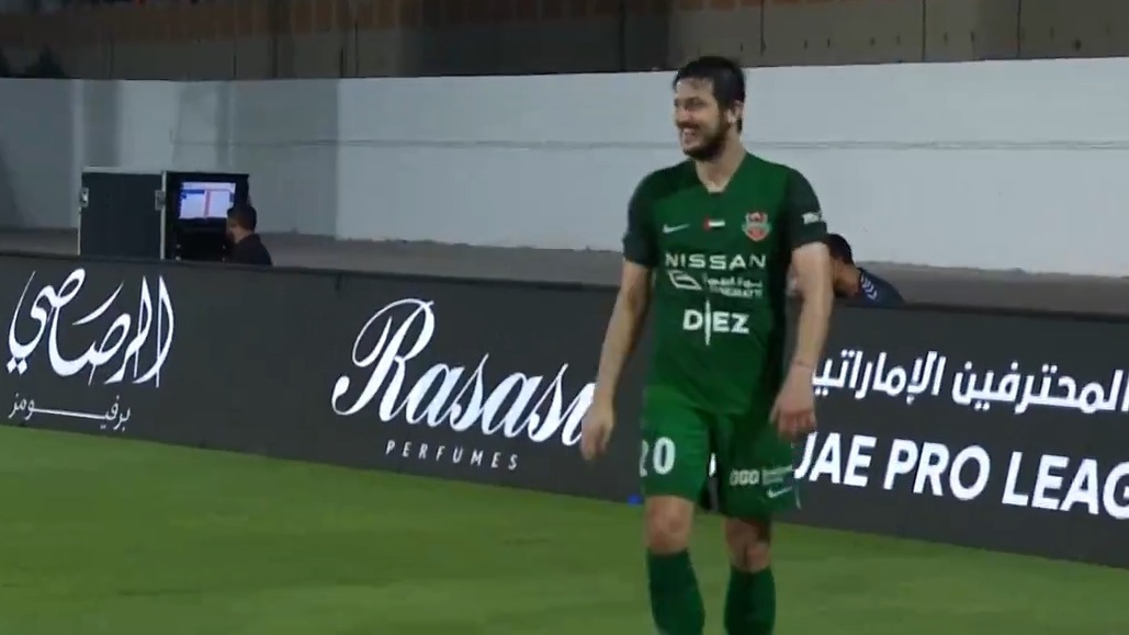 گل دوم شباب الاهلی به عجمان (چیپ سردار آزمون)