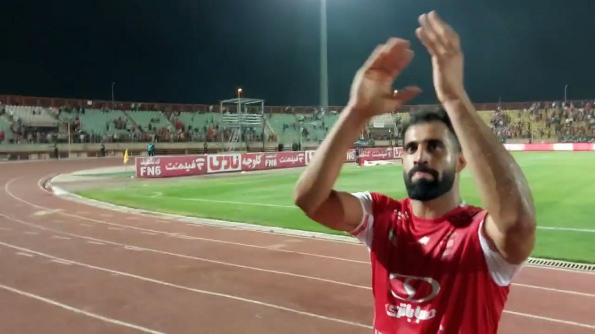 اختصاصی/ تشکر محمدحسین کنعانی‌زادگان از حمایت بانوان طرفدار پرسپولیس در پایان بازی با فولاد