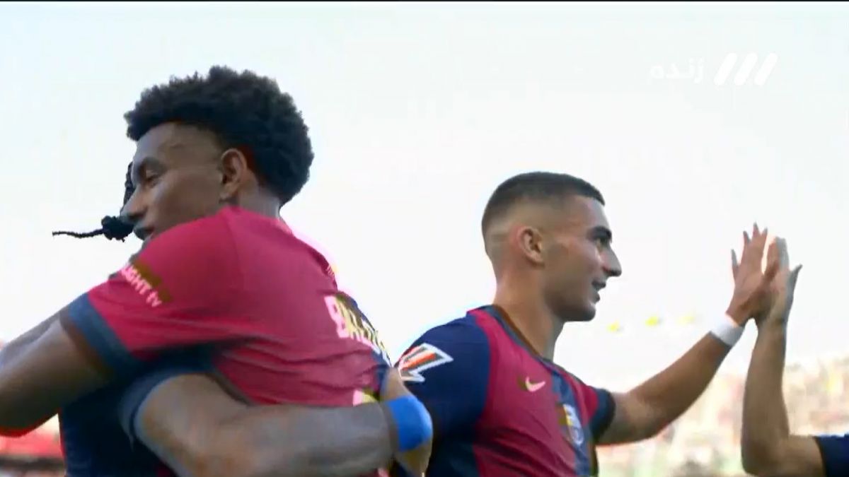 گل هفتم بارسلونا به وایادولید (فران تورس)