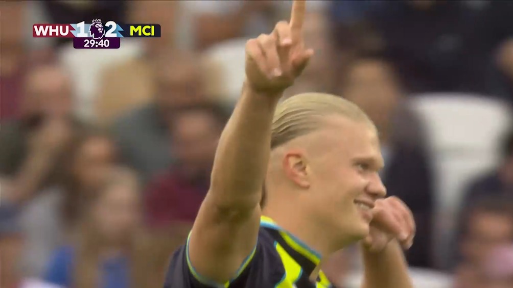 گل دوم منچسترسیتی به وستهام (دبل هالند)