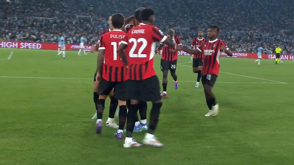 گل اول میلان به لاتزیو (استراهینیا پالوویچ)