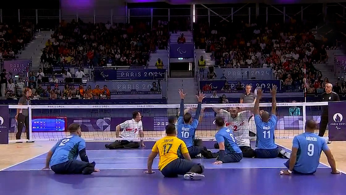 خلاصه والیبال نشسته ایران 3-0 برزیل