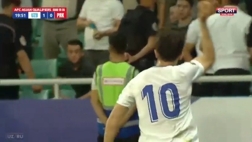 گل اول ازبکستان به کره شمالی (ماشاریپوف)