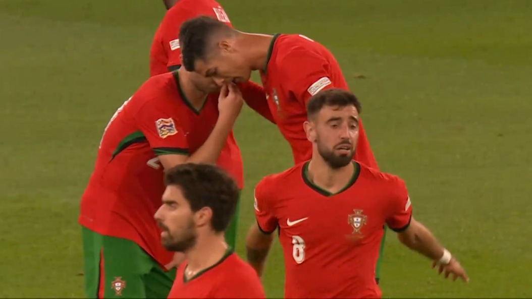 گل اول پرتغال به اسکاتلند (برونو فرناندز)