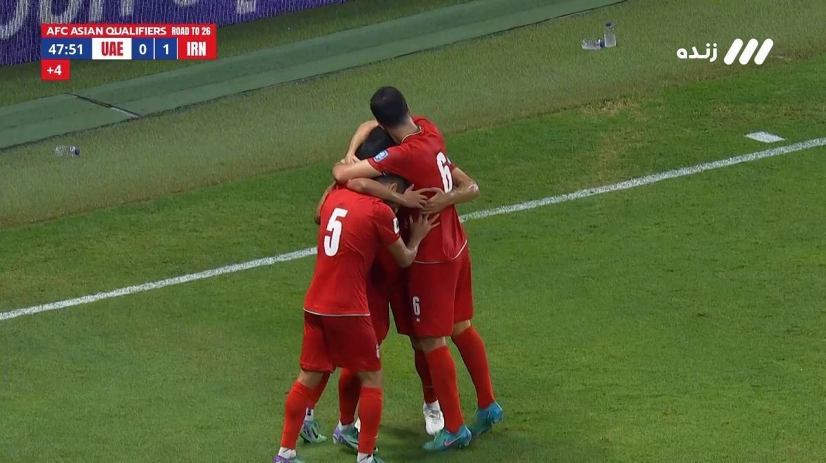 گل اول ایران به امارات (مهدی قایدی)