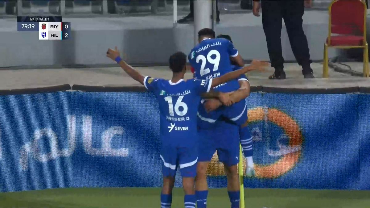 گل دوم الهلال به الریاض (الکساندر میتروویچ)