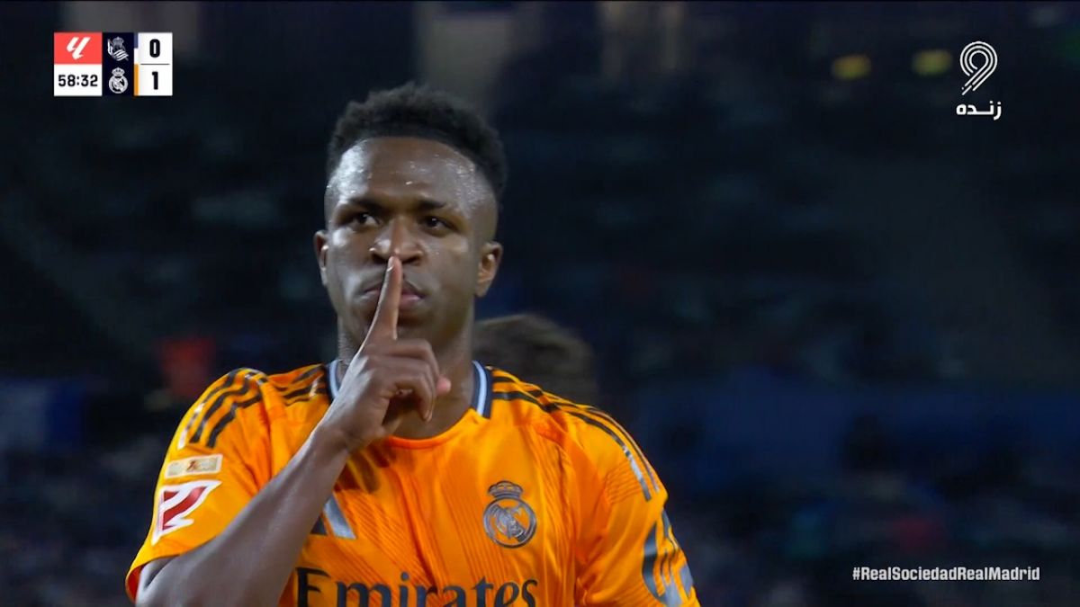 گل اول رئال مادرید به رئال سوسیداد (وینیسیوس جونیور)