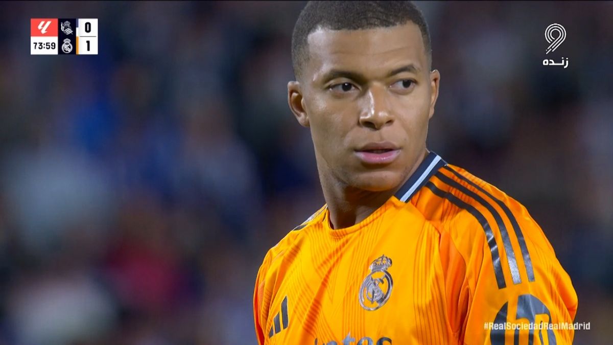 گل دوم رئال مادرید به رئال سوسیداد (کیلیان امباپه)