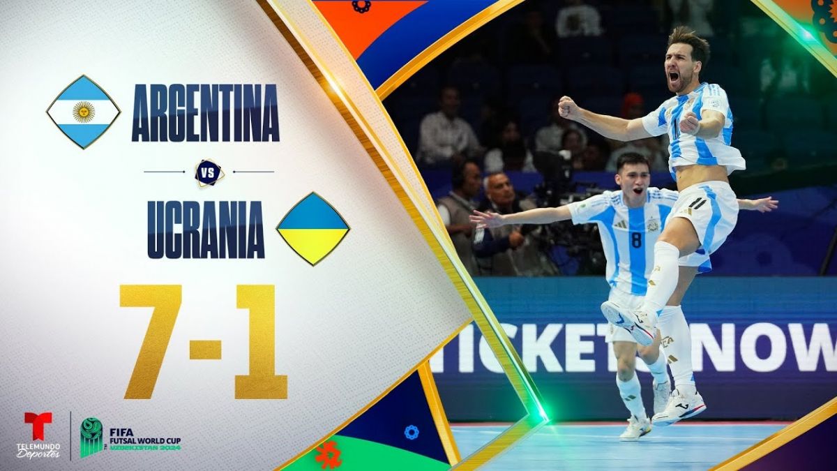 خلاصه بازی فوتسال آرژانتین 7-1 اوکراین (جام جهانی فوتسال 2024)