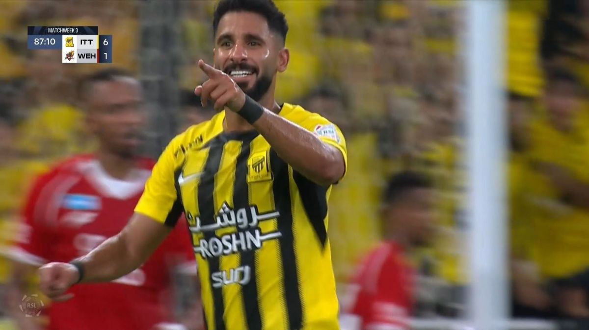 گل ششم الاتحاد به الوحده عربستان (صالح الشهری)