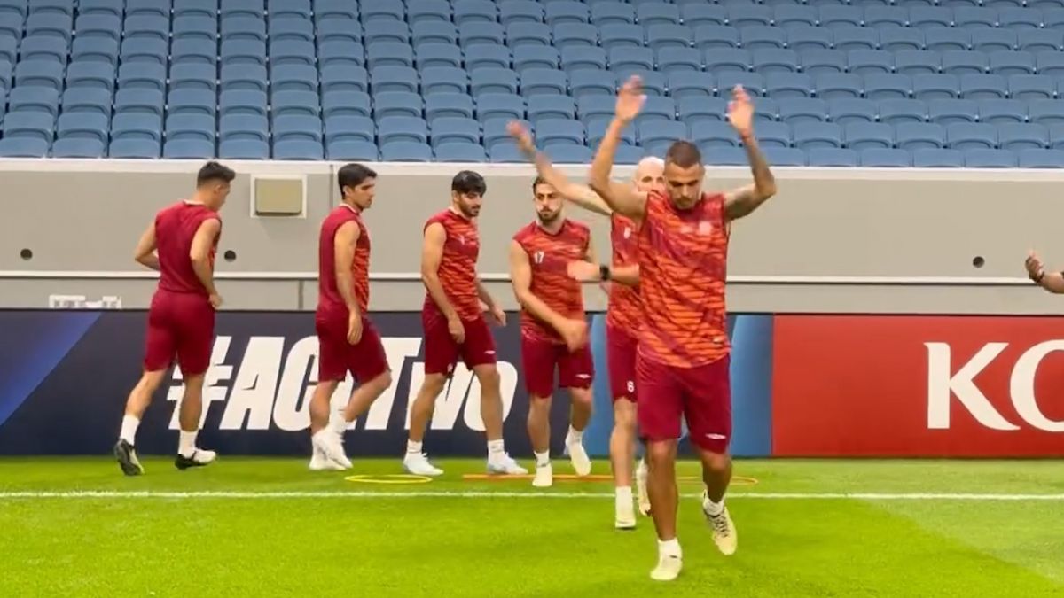 لحظاتی از تمرینات تراکتور قبل از دیدار با الوکره