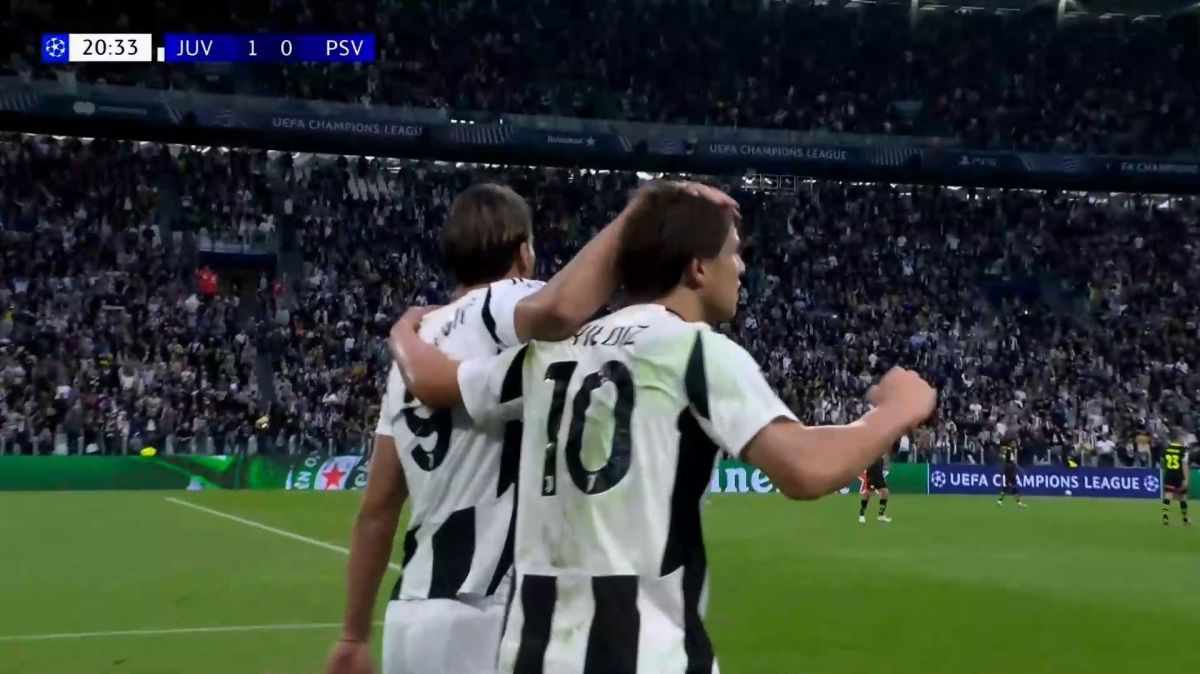 گل اول یوونتوس به آیندهوون (گل زیبای ییلدیز)