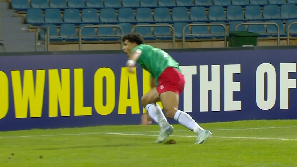 گل دوم الوحدات به سپاهان (ابراهیم محمد)