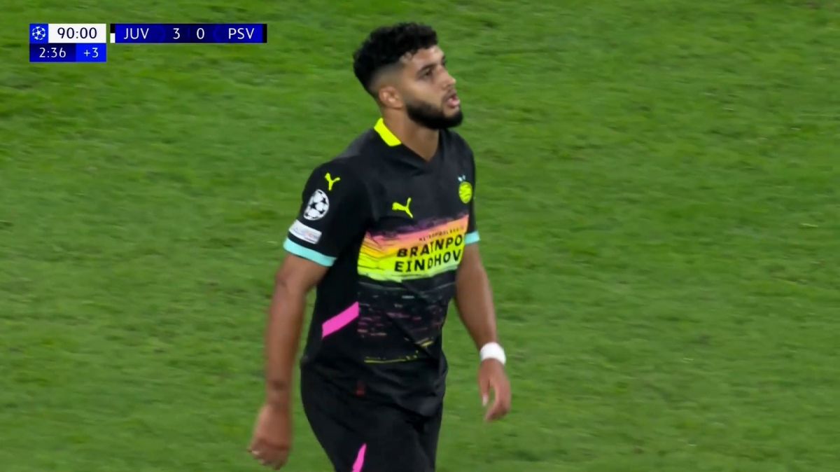 گل اول آیندهوون به یوونتوس (اسماعیل سایباری)