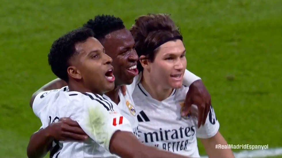 گل دوم رئال مادرید به اسپانیول (رودریگو)