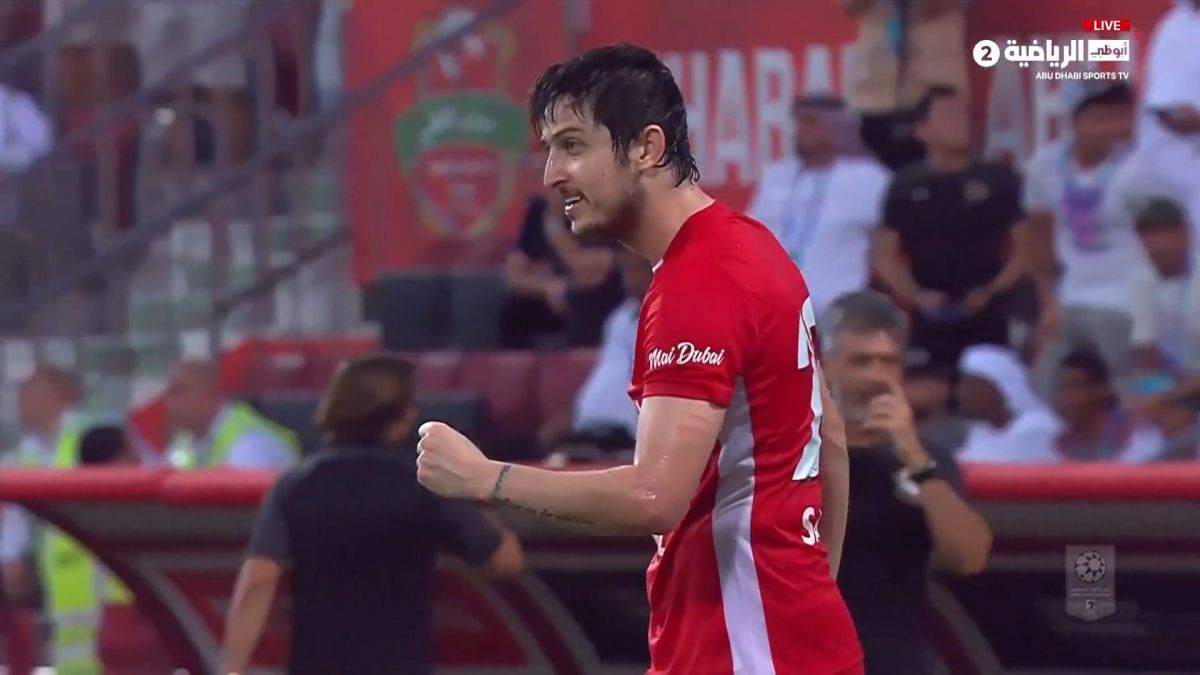 گل سوم شباب الاهلی به الوحده امارات (دبل سردار آزمون)