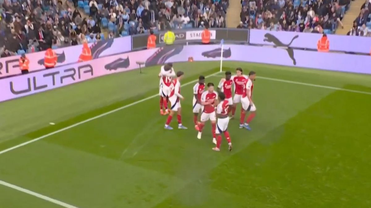 گل دوم آرسنال به منچسترسیتی (گابریل)