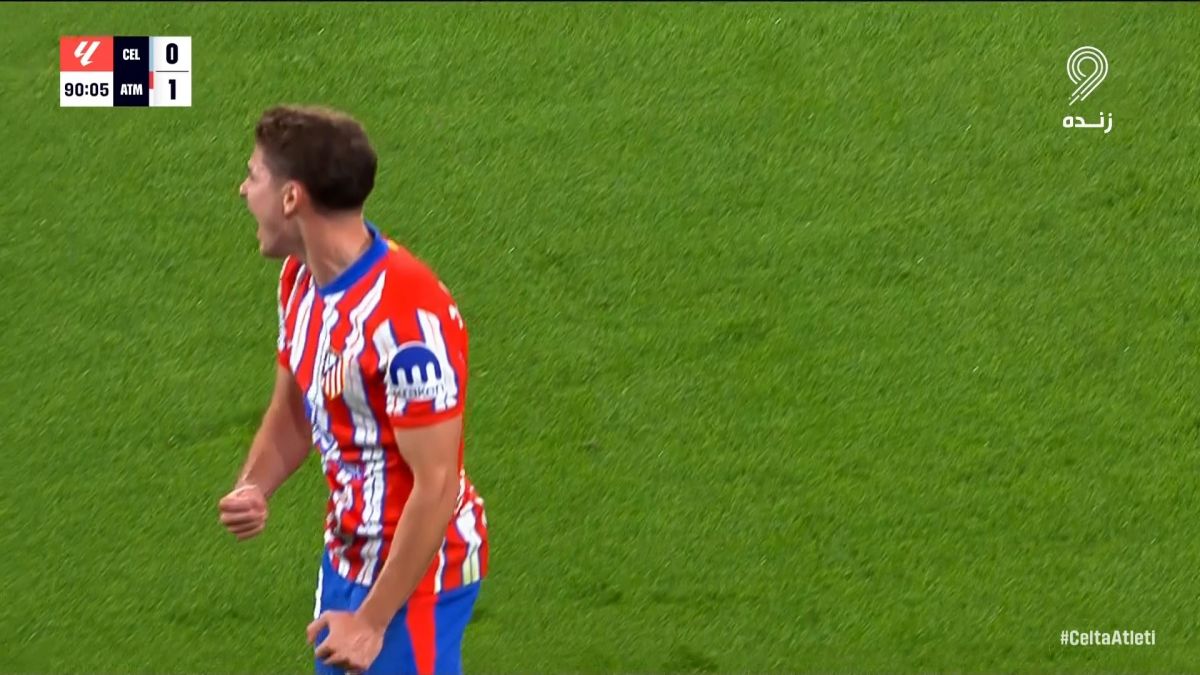 گل اول اتلتیکو مادرید به سلتاویگو (آلوارز دقیقه 90)