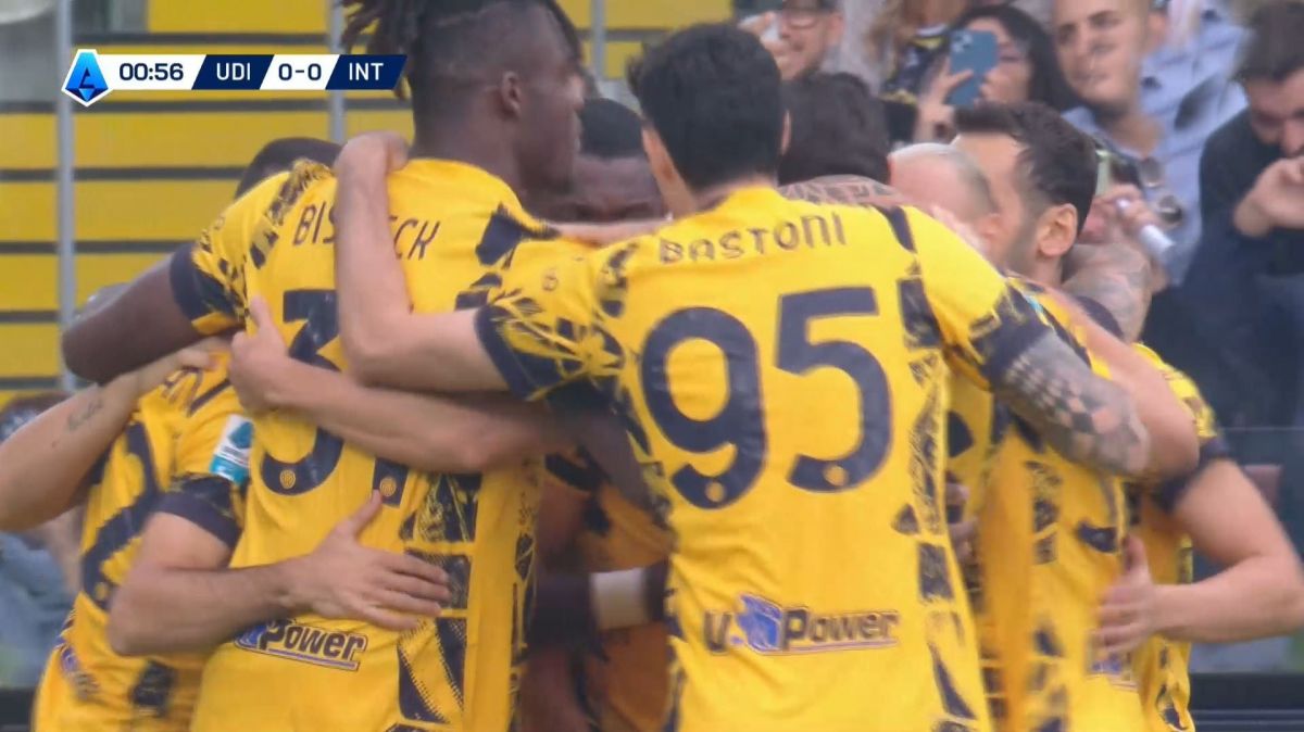 گل اول اینتر به اودینزه (فراتسی روی اشتباه دروازه بان)