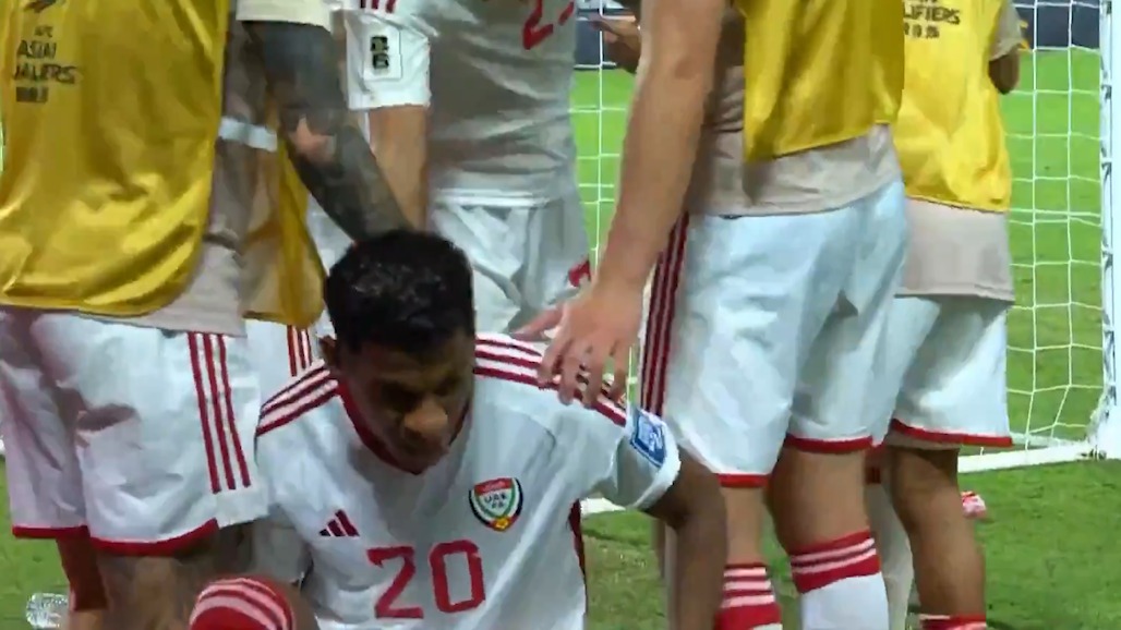 گل اول امارات به کره شمالی (یحیی القسانی)